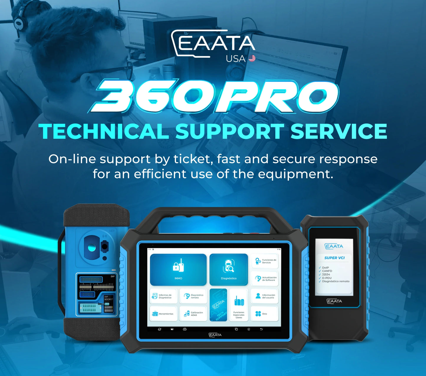 EAATA 360PRO - Key Programmer & Automotive diagnostics + Toyota Pack