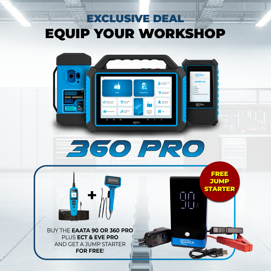 EAATA 360 Pro Bundle | Key Programming & Diagnostics + Free Jump Starter