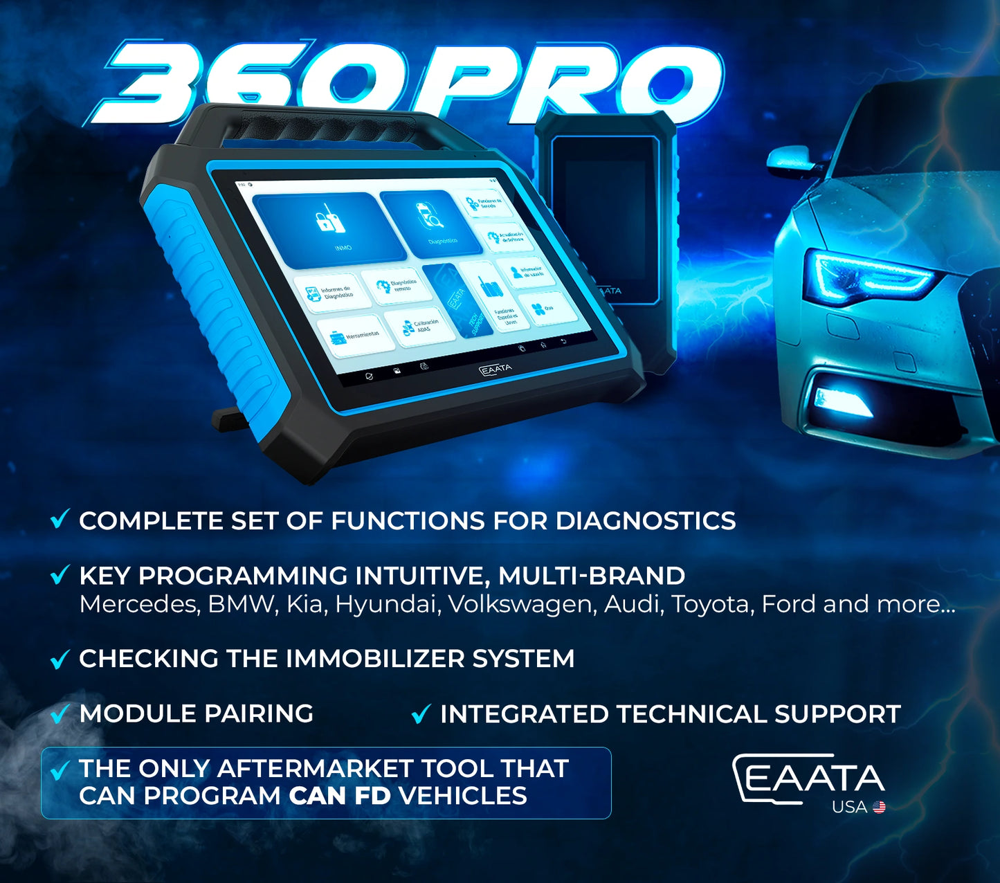 EAATA 360PRO - Key Programmer & Automotive diagnostics