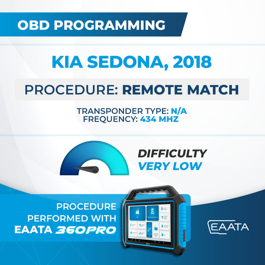 OBD programming - KIA Sedona, 2018 - Remote Match